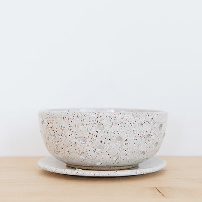 Ceramic Berry Bowl with Plate - Small