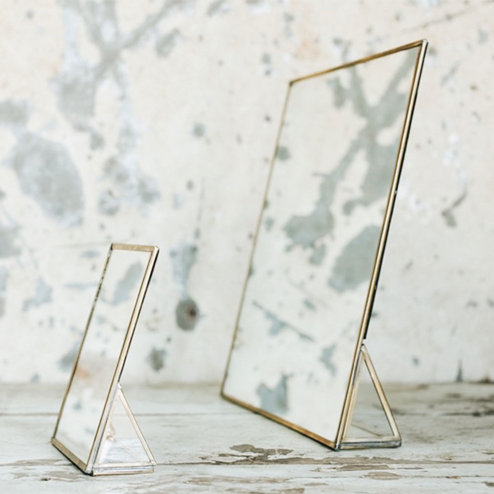 Brass Standing Mirror