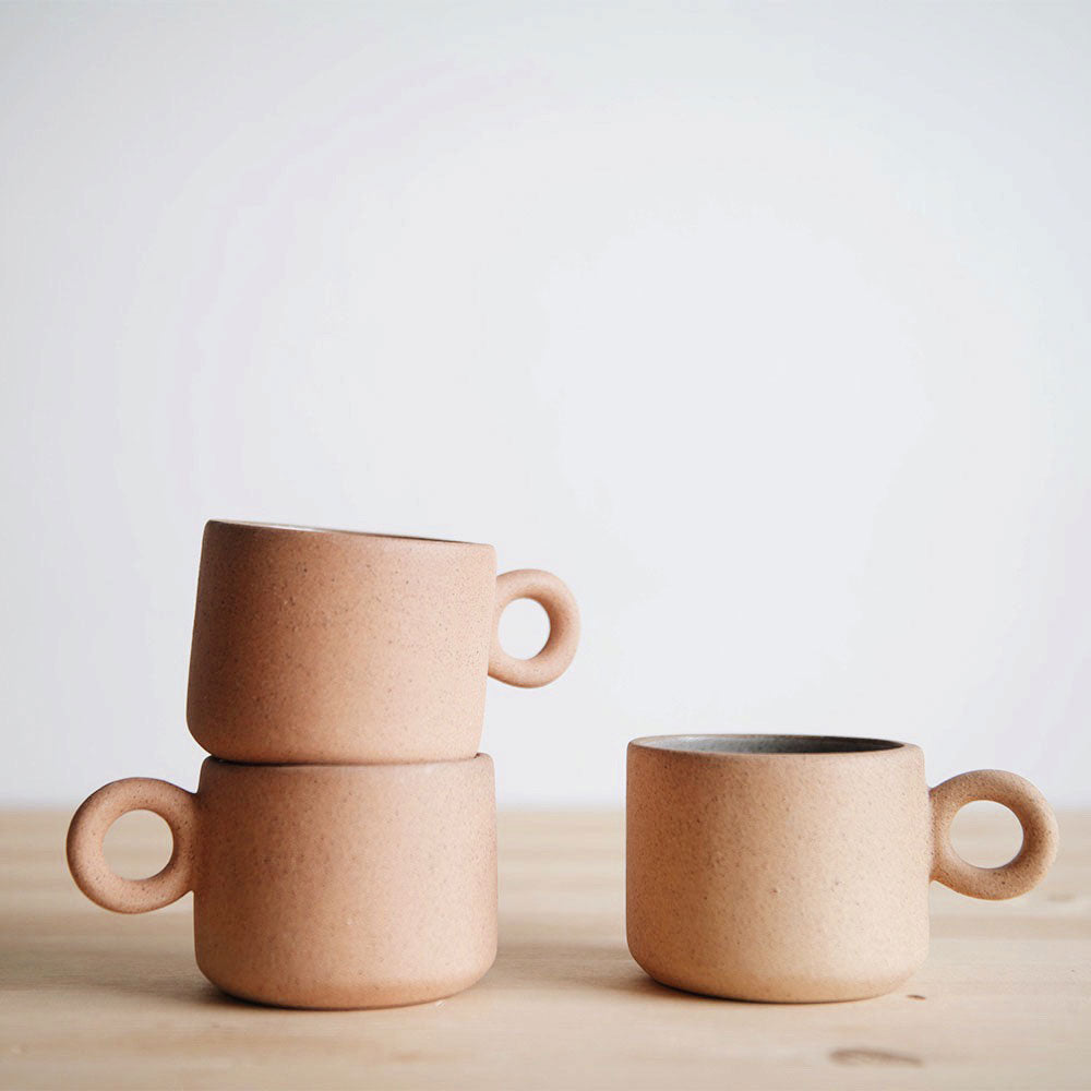 Ceramic Terracotta Cup with Handle