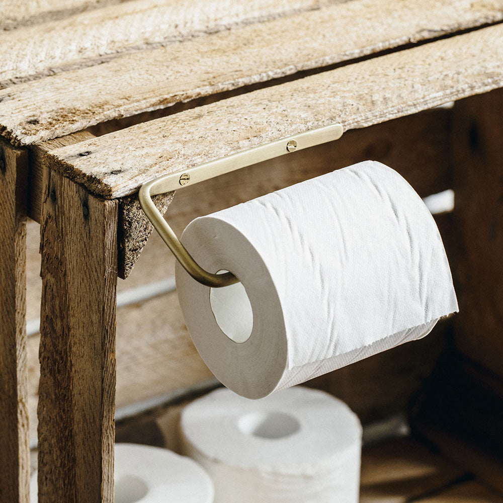 DIY Simple Brass Toilet Paper Holder
