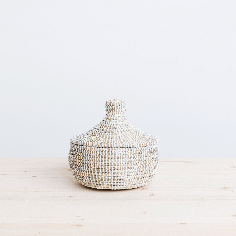 Mini Warming Basket - White