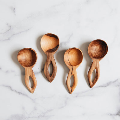 Wooden Scoop Spoon Set